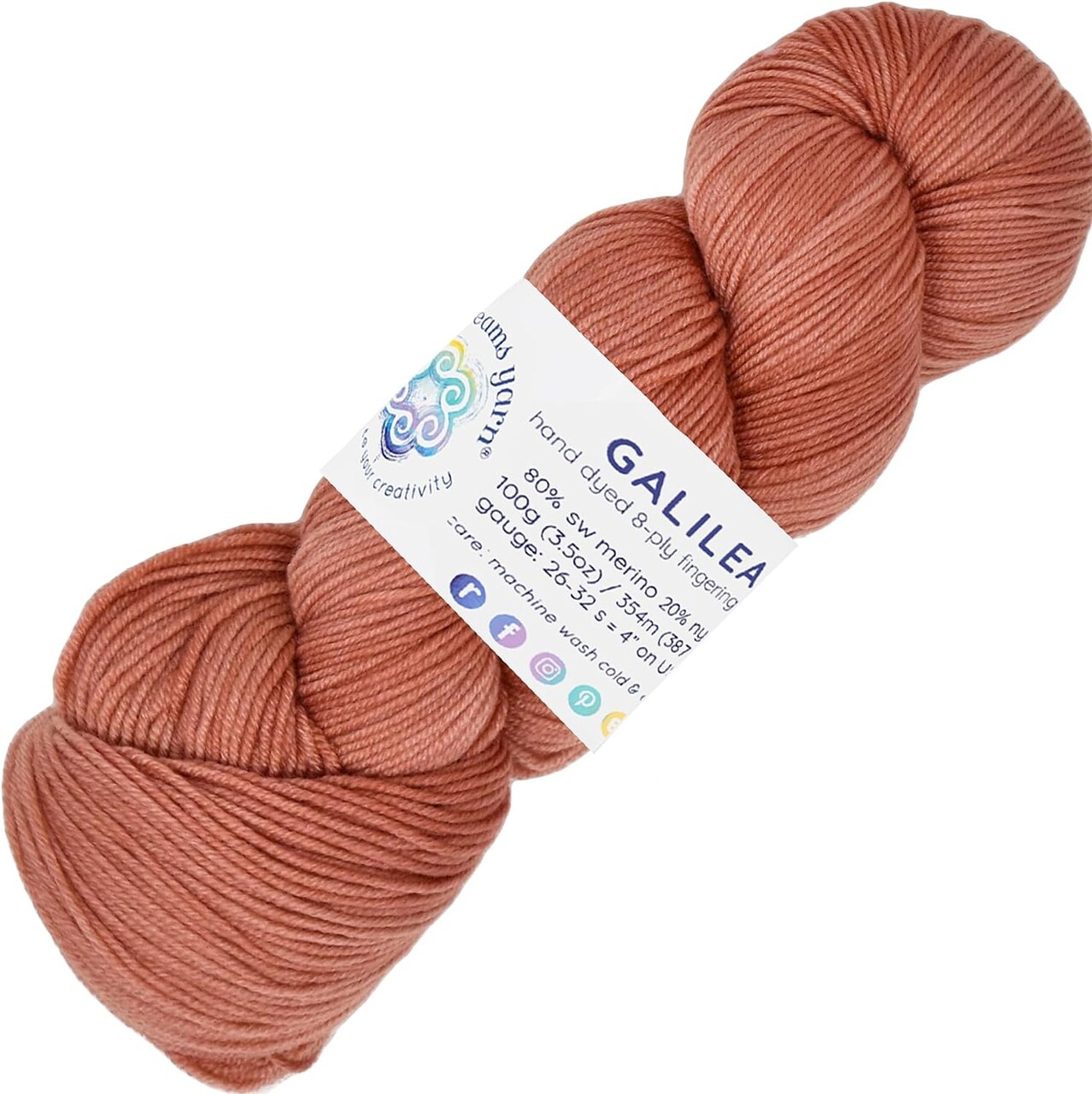 Living Dreams Yarn Galilea: Colorful Superwash Merino Sock Yarn. Super Soft and Strong. Hand Dyed to Perfection